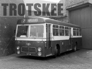 Larger Negative Hartlepool Leyland Leopard L1 31 CEF31C at Hartlepool in 1975