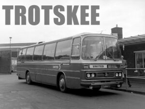 Larger Negative United Bedford YRT 1170 SUP376M at Hartlepool in 1975