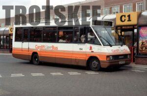 35mm Negative Cardiff Optare MR15 194 L194DDW in c1995