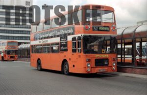 35mm Negative Cardiff Volvo B55-10 419 RKG419Y in c1995