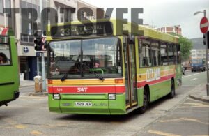 35mm Negative South Wales Dennis Dart 529 L529JEP in c1995