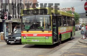 35mm Negative South Wales Dennis Dart 536 L536JEP in c1995