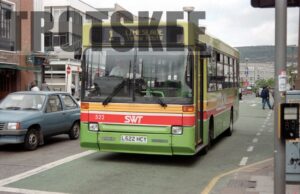 35mm Negative South Wales Dennis Dart 522 L522HCY in c1995
