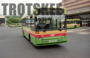 35mm Negative South Wales Dennis Dart 517 L517HCY in c1995