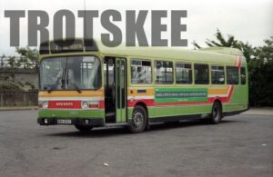 35mm Negative South Wales Leyland National 805 WWN805T in c1995