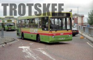 35mm Negative South Wales Dennis Dart 549 L549JEP at  in 1995