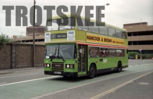 35mm Negative South Wales Leyland Olympian 906 C906FCY at  in 1995