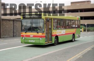 35mm Negative South Wales Dennis Dart 531 L531JEP at  in 1995