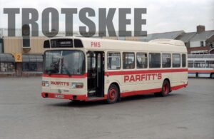 35mm Negative Parfitt Leyland National 393 BYW393V at  in 1995