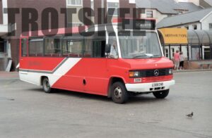 35mm Negative Red & White Mercedes-Benz 328 L328CHB at  in 1995