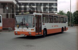 35mm Negative Cardiff Scania 291 L291ETG at  in 1995