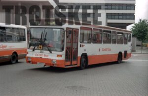 35mm Negative Cardiff Scania 293 L293ETG at  in 1995