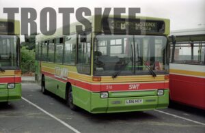 35mm Negative South Wales Dennis Dart 516 L516HCY at  in 1995