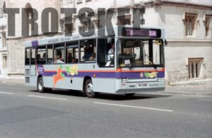 35mm Negative Thames Transit Dennis Dart 3046 M101WBW at  in 1995