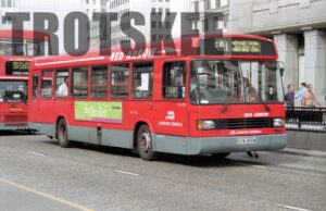 35mm Negative London General Leyland National GLS450 GUW450W at  in 1995