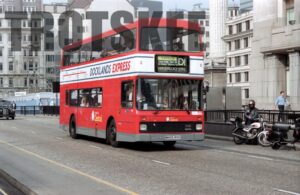 35mm Negative London Central Volvo Olympian NV5 M405RVU at  in 1995