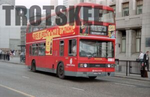 35mm Negative London Central Leyland Titan T864 A864SUL at  in 1995