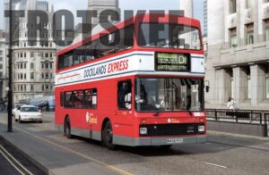 35mm Negative London Central Volvo Olympian NV8 M408RVU at  in 1995