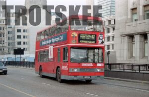 35mm Negative Selkent Leyland Titan T825 A825SUL at  in 1995