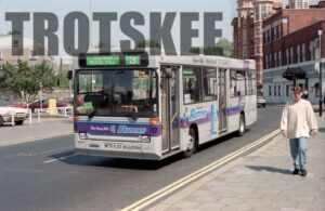 35mm Negative Thames Transit Dennis Dart 3029 M79VJO at  in 1995