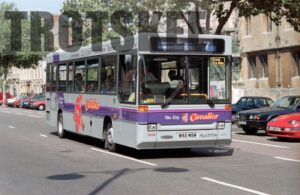 35mm Negative Thames Transit Dennis Dart 3039 M92WBW at  in 1995