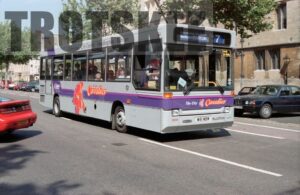 35mm Negative Thames Transit Dennis Dart 3038 M91WBW at  in 1995