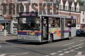35mm Negative Thames Transit Dennis Dart 3047 M102WBW at  in 1995