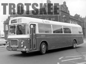 Larger Negative United Bristol 6127 JHN27D at Hartlepool in 1975