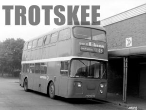 Larger Negative Northern General Leyland Atlantean 3152 BCN531C at Sunderland in 1975