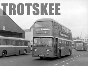 Larger Negative Northern General Leyland Atlantean 2148 ECN48E at Sunderland in 1975